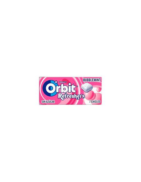 CHICLE ORBIT REFRESHERS BUBBLEMINT GRAGEA 7 UND