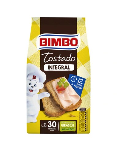 BIMBO PAN TOSTADO INTEGRAL 30 REB.
