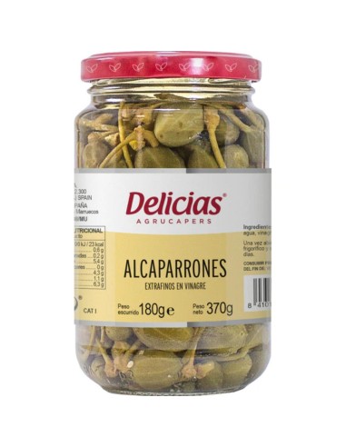ALCAPARRONES DELICIAS TAR. 370 GRS.
