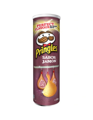 PRINGLES SNACK PATATAS JAMON 185 GRS