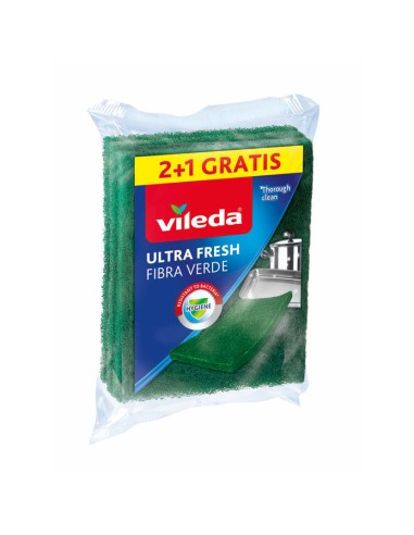 ESTROPAJO VILEDA ULTRAFRESH PK 2+1