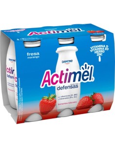 DANONE ACTIMEL LIQUIDO FRESA X6