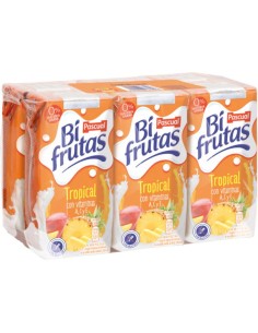 LECHE+ZUMO BIFRUTAS TROP.PK-6 200 ML