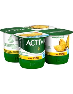 DANONE ACTIVIA DESNT. CON PIÑA X4