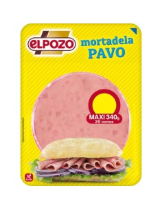 MORTADELA PAVO LONCHA  TP 300GR. EL POZO