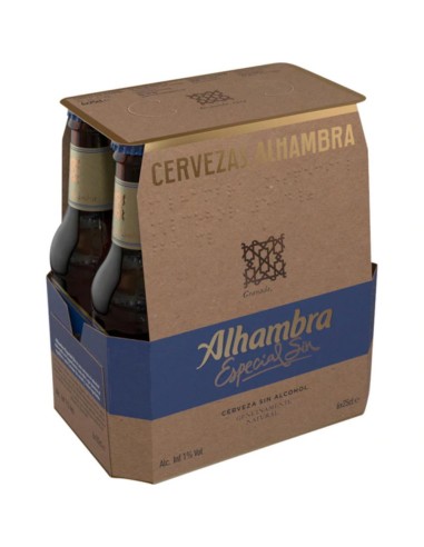 CERVEZA ALHAMBRA SIN ALCOHOL PK-6 250 ML.