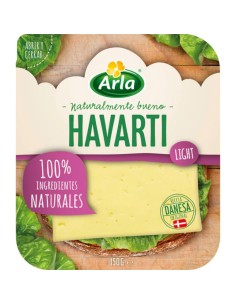 QUESO LONCHAS HAVARTI LIGHT ARLA 150 GRS