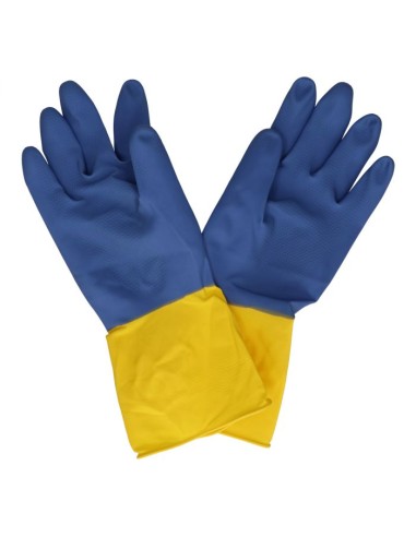 GUANTES  FLOCADO BICOLOR T.SUPER