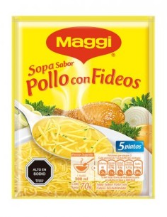 SOPA MAGGI POLLO FIDEOS 82 GRS.