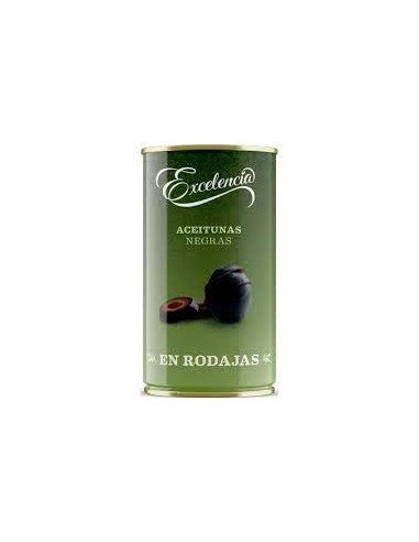 ACEITUNAS EXCELENCIA NEGRAS RODAJAS BOTE