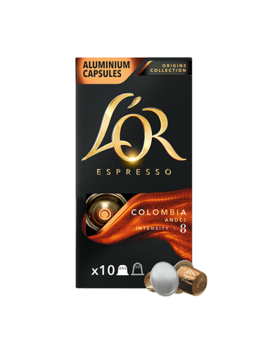 CAFE L`OR CAPSULAS COLOMBIA 10 UND 52 GR