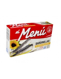 SARDINILLAS EL MENU A.VEGETAL 90 GRS