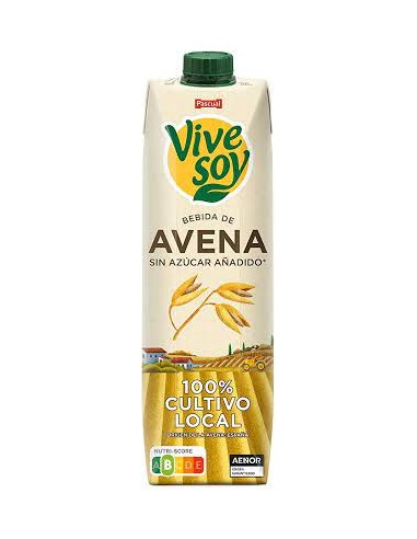 LECHE VIVESOY AVENA PLUS  SIN AZUC BRIK 1 LT